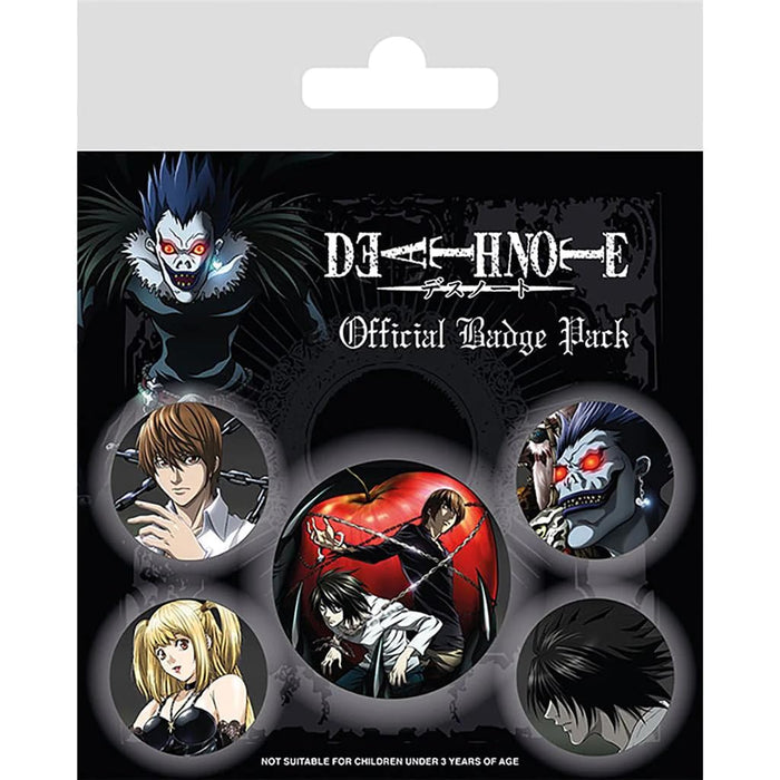 Death Note Badge Pack, Multi-Colour, 10 x 12.5cm