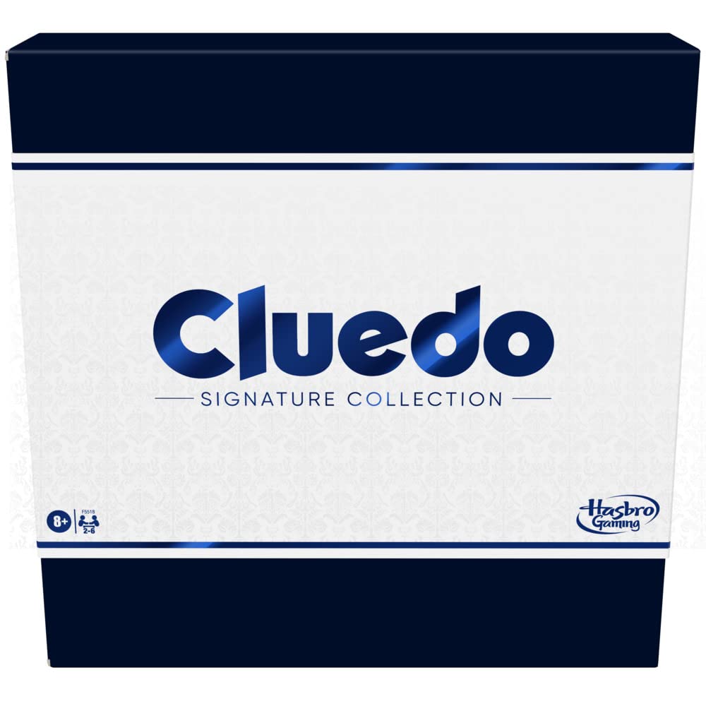 Cluedo Signature Collection Familienbordspiel für 2 bis 6 Spieler, hochwertige Verpackung und Teile, Spiel für 8+