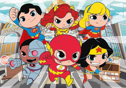 Clementoni - 25720 - Supercolor Puzzle Dc Comics Super Friends - Puzzle Mit 104 Teile Maxi - Puzzle Für Kinder Ab 4 Jahren, Made In Italy