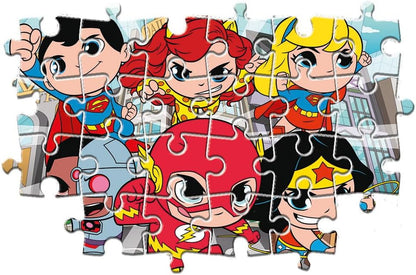 Clementoni - 25720 - Supercolor Puzzle Dc Comics Super Friends - Puzzle Mit 104 Teile Maxi - Puzzle Für Kinder Ab 4 Jahren, Made In Italy