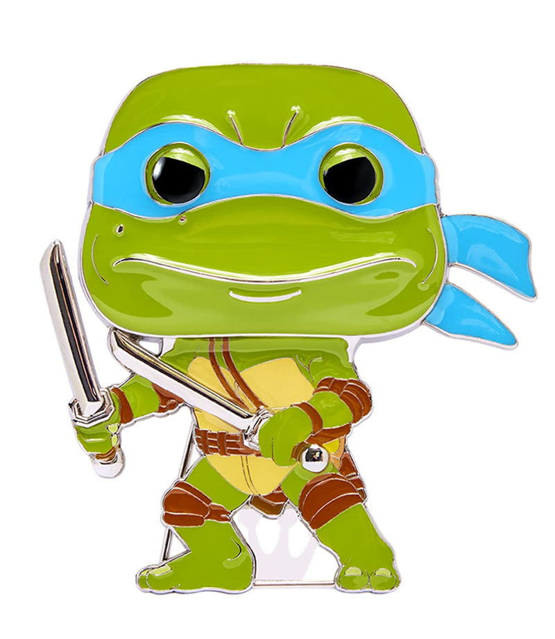 Funko Pop! Large Enamel Pin Teenage Mutant Ninja Turtles (TMNT) : Leonardo Pins de Esmalte- Broche Coleccionable - para Mochilas Y Bolsos - Idea de Regalo- Mercancia Oficial - TV Fans