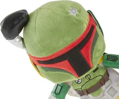 Disney Star Wars GXB24 - Boba Fett Plüschfigur (ca. 21 cm), weiche Filmfigur zum Sammeln, Geschenk für Fans ab 3 Jahren
