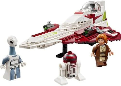 LEGO Star Wars Obi-Wan Kenobi’s Jedi Starfighter Set, Buildable Toy for 7 Plus Year Old Boys and Girls, with Taun We Minifigure, Droid Figure and Lightsaber, Attack of the Clones Gift Idea 75333