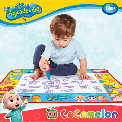 Aquadoodle Cocomelon Doodle Mat, Official Tomy No Mess Colouring & Drawing Game, Suitable for Boys & Girls Aged 18 Months Or Above, Multicolor (E73454