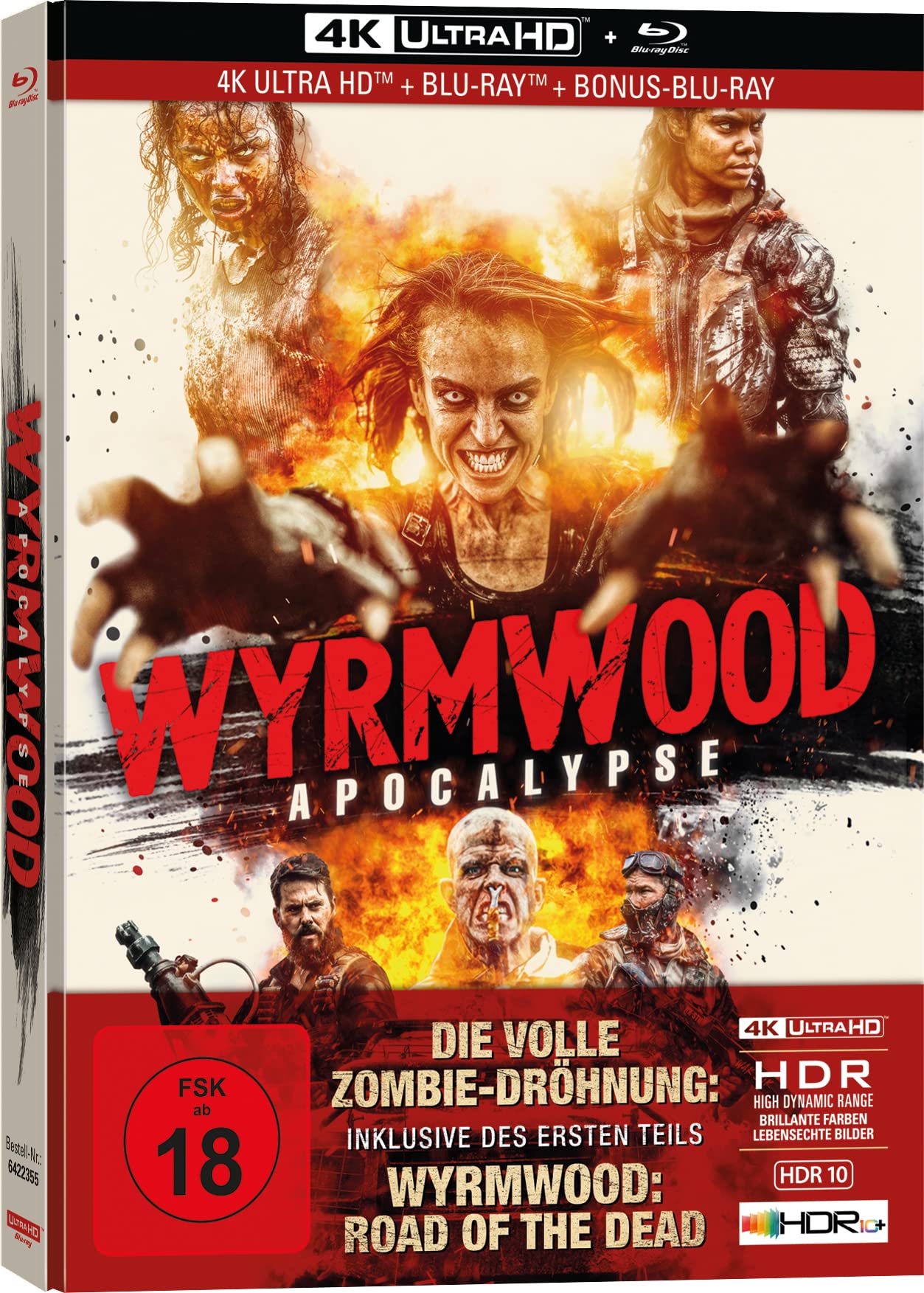 Wyrmwood: Apocalypse - 3-Disc Limited Collector's Edition im Mediabook (4K Ultra HD) (+ Blu-ray) (+ Bonus-Blu-ray