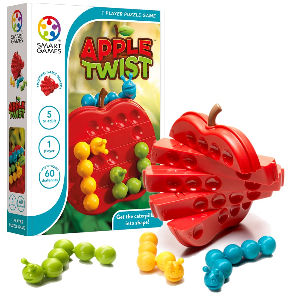 Smart Games - Apple Twist, Puzzle Game with 60 Challenges, 5+ Years