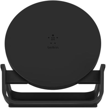 Belkin BoostCharge Wireless Charging Stand 10W (Qi-Certified Fast Wireless Charger for iPhone, Samsung, Google, more), Black