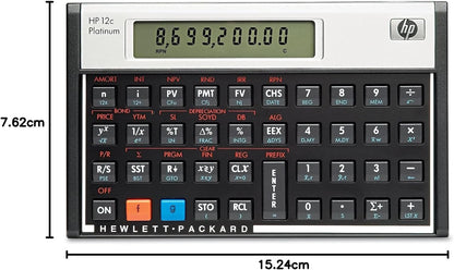 Hewlett Packard  Calculator Financiële Platinum RPN Algebraïsche Programmeerbare Ref HP12C PLATINUM