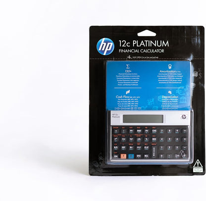 Hewlett Packard  Calculator Financiële Platinum RPN Algebraïsche Programmeerbare Ref HP12C PLATINUM