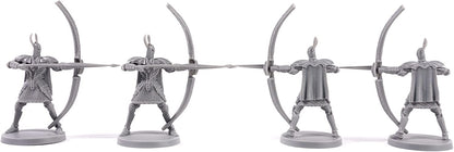 Dark Souls Il gioco di ruolo: Silver Knight Greatbowmen Miniature & Statistiche Cards. DnD, RPG, D & D, Dungeons & Dragons. Compatibile 5E
