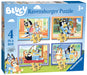 Ravensburger Bluey - 4 in Box (12, 16, 20, 24 Pieces) Jigsaw Puzzles for Kids Age 3 Years Up