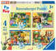 Ravensburger Pip & Posy Jigsaw Puzzles for Kids Age 3 Years Up - 4 in a Box (12, 16, 20, 24 Pieces) - Educational Toys for Toddlers