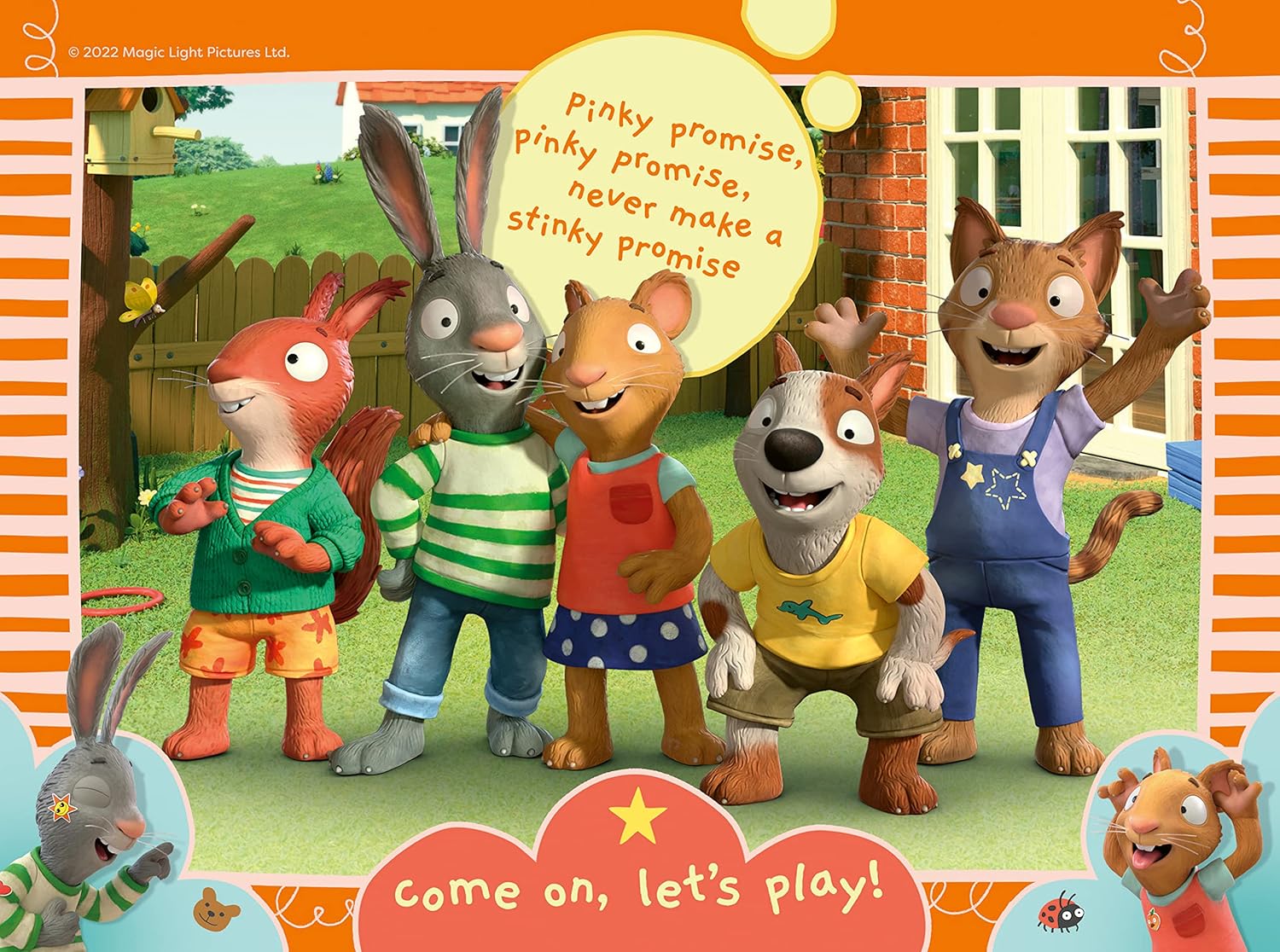 Ravensburger Pip & Posy Jigsaw Puzzles for Kids Age 3 Years Up - 4 in a Box (12, 16, 20, 24 Pieces) - Educational Toys for Toddlers