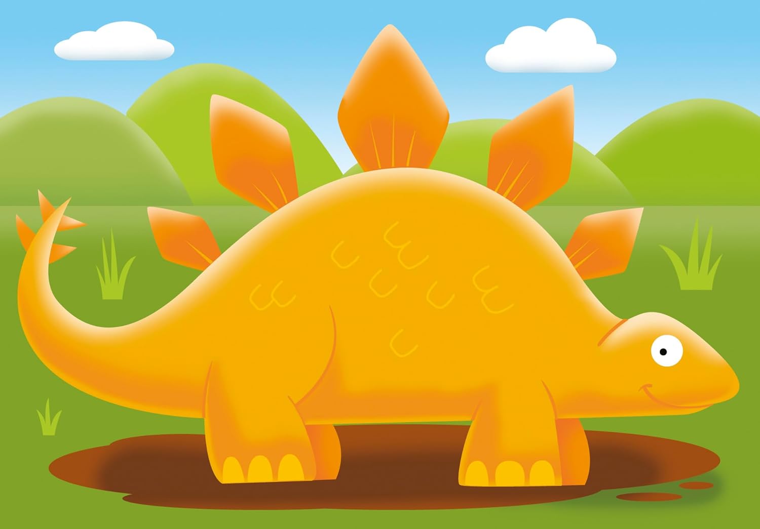 Ravensburger Jolly Dinosaurs My First Jigsaw Puzzles Educational Toys for Toddlers Age 18 Months and Up