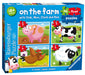Ravensburger On The Farm, My First Jigsaw Puzzles (2, 3, 4 & 5 Piece) Educational Toys for Toddlers Age 18 Months and Up