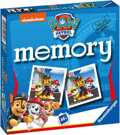 Ravensburger Paw Patrol Mini Memory Game - Matching Picture Snap Pairs Game For Kids Age 3 Years and Up