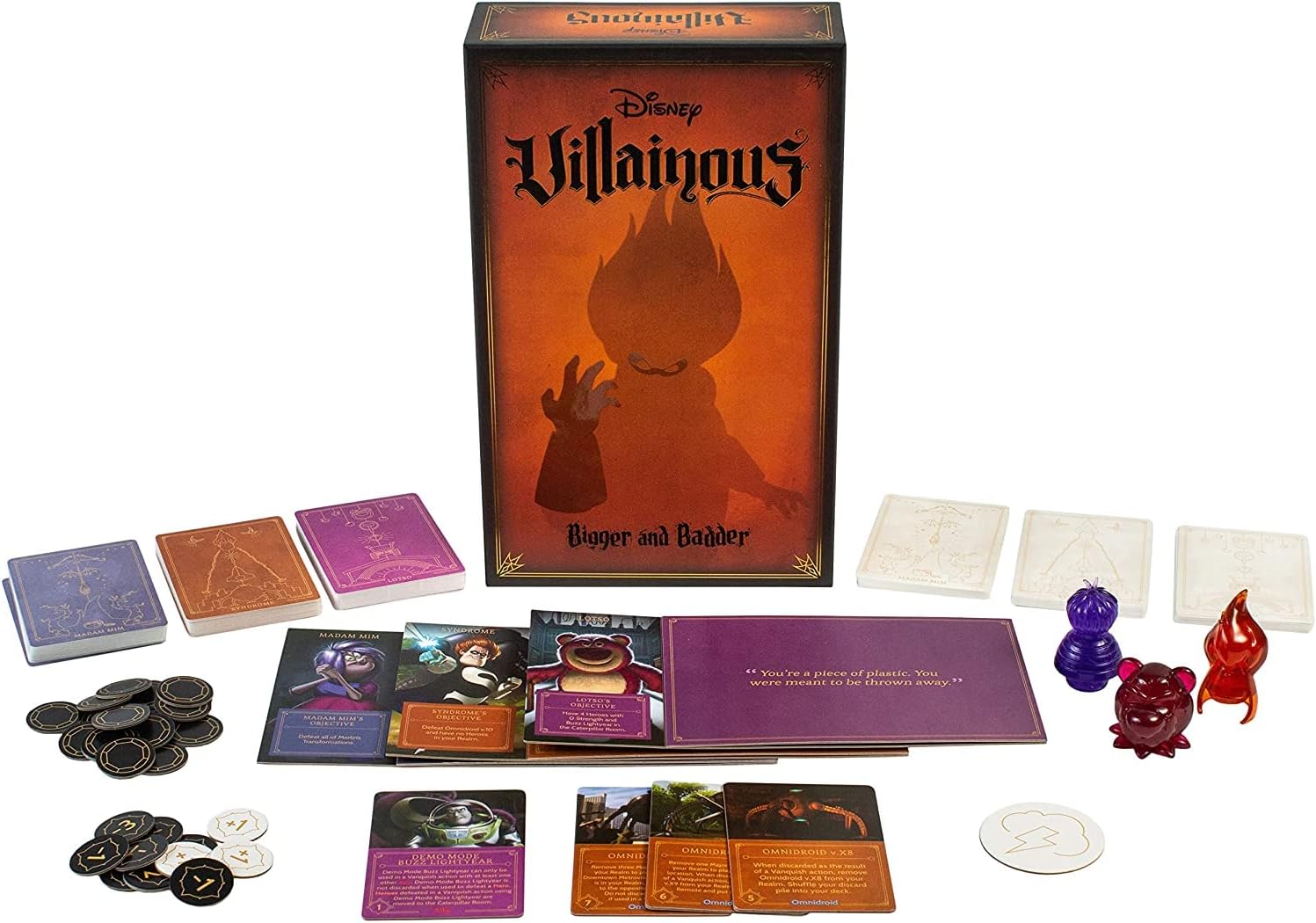 Ravensburger Disney Villainous Bigger and Badder Family Strategy Board Game for Adults & Kids Age 10 Years Up - Can Be Played as a Stand-Alone or Expansion Single