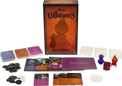 Ravensburger Disney Villainous Bigger and Badder Family Strategy Board Game for Adults & Kids Age 10 Years Up - Can Be Played as a Stand-Alone or Expansion Single