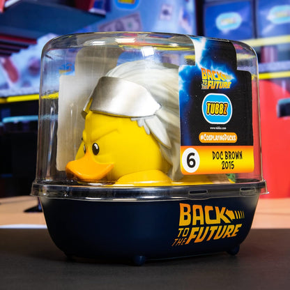 TUBBZ Back To The Future Doc Brown 2015 Collectible Duck Vinyl Figure – Official Back To The Future Merchandise - TV & Movies