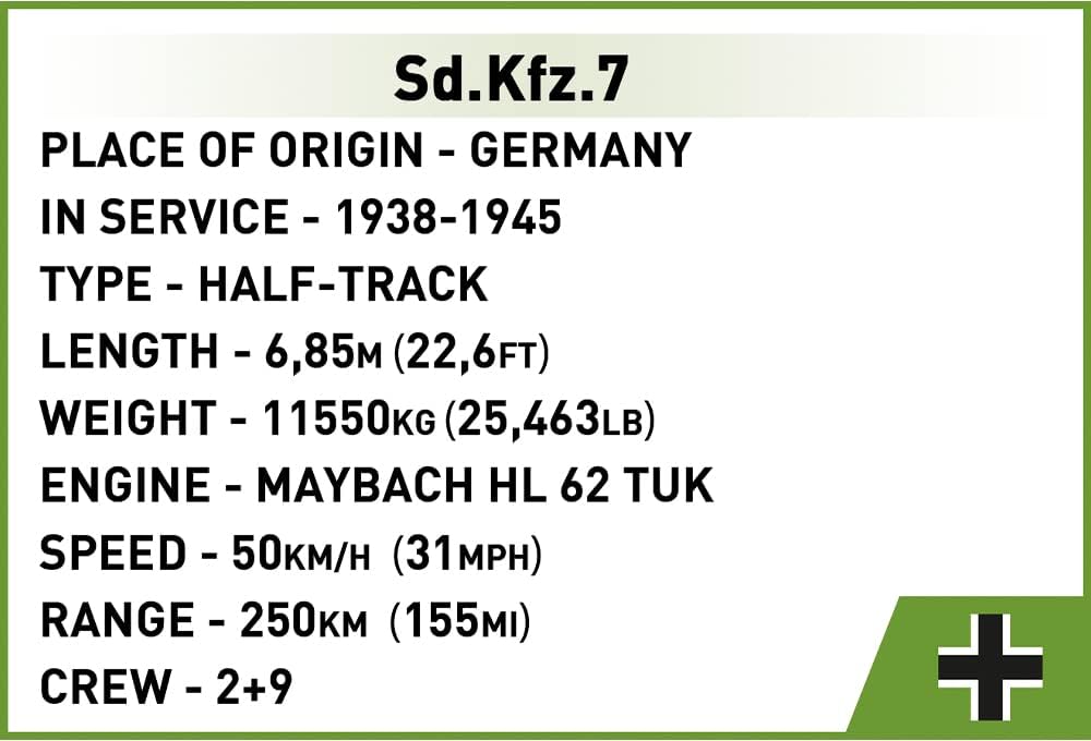 COBI Sd.Kfz 7 Half - Track