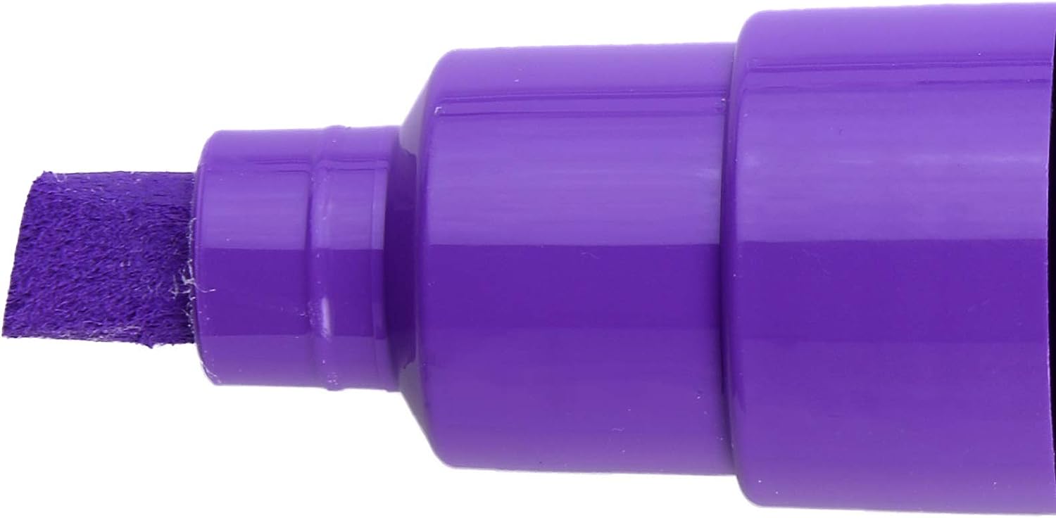uni-ball PWE-8K Liquid Chalk Pens. Multi-Purpose Wipeable Coloured Markers for Blackboards, Chalkboards, Whiteboards, Glass, Mirrors, Plastic, Windows, Metal. Safe for Kids. Chisel Tip 8mm. 8 Pack