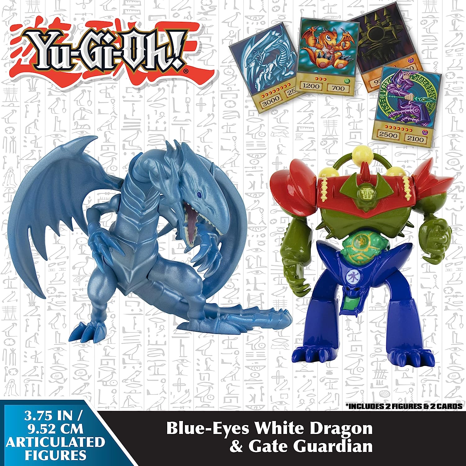 Yu-Gi-Oh! 2 Figure Battle Pack- Blue Eyes White Dragon & Gate Guardian (3.75 inch)