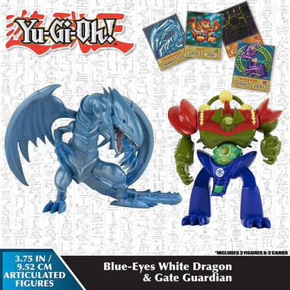Yu-Gi-Oh! 2 Figure Battle Pack- Blue Eyes White Dragon & Gate Guardian (3.75 inch)