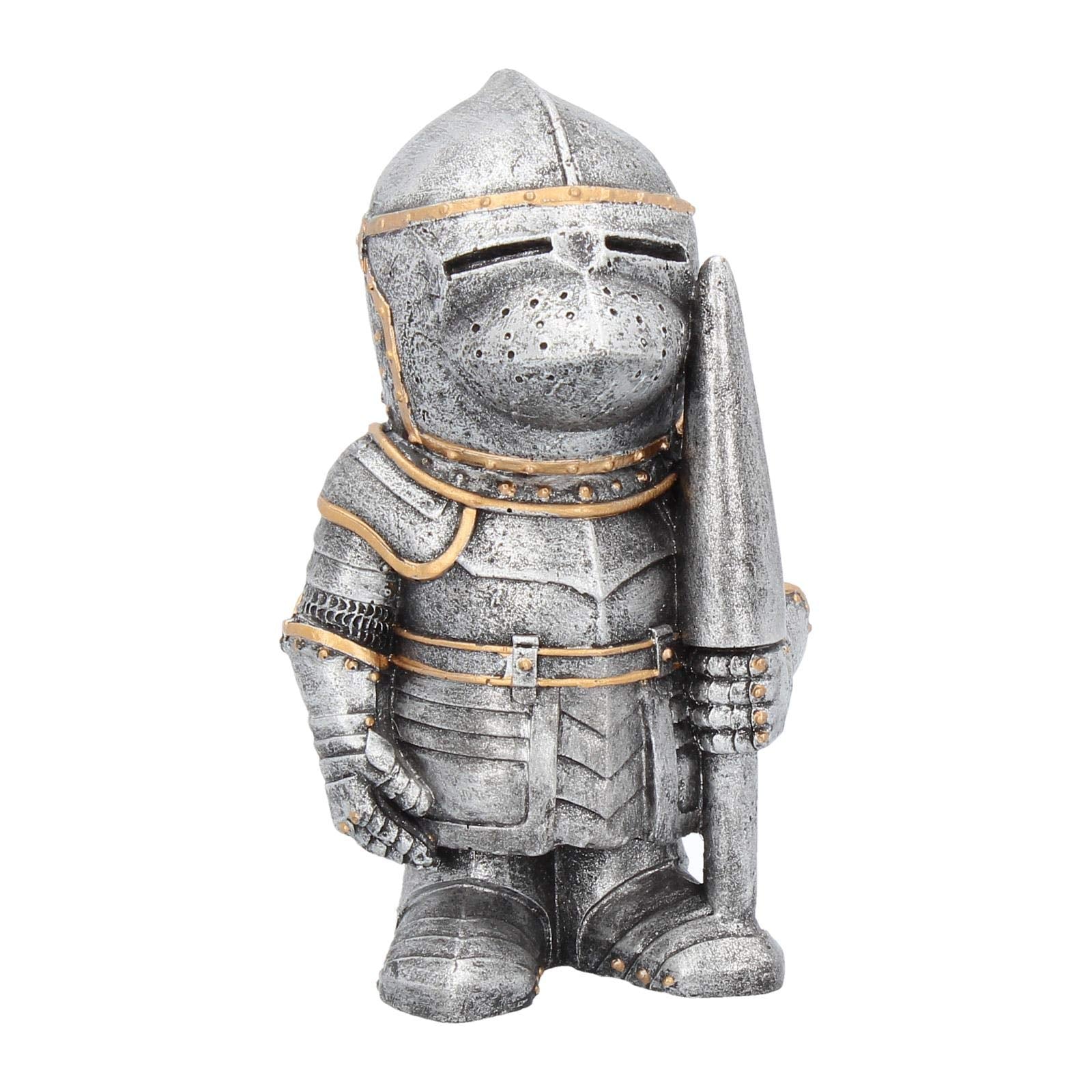 Nemesis Now B1807E5 - Figura Decorativa de Sir Pokealot, 16 cm, Color Plateado