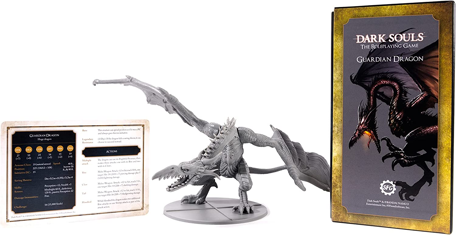 Steamforged Dark Souls RPG Mini - Guardian Dragon, SFDS-RPG006