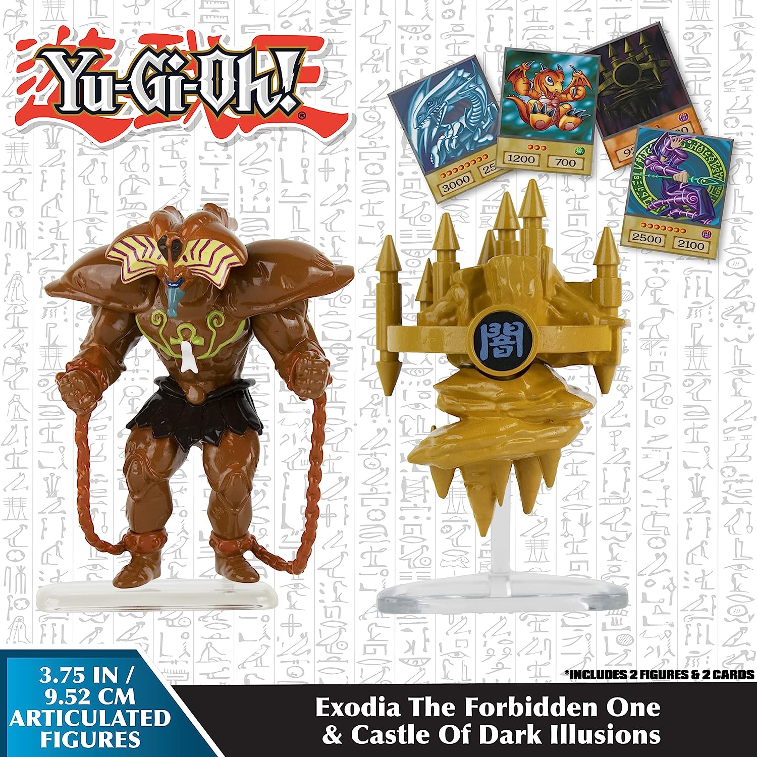 Yu-Gi-Oh! 2 Figure Battle Pack- Exodia & Castle of Dark & Exodia the Forbidden One (3.75 inch)