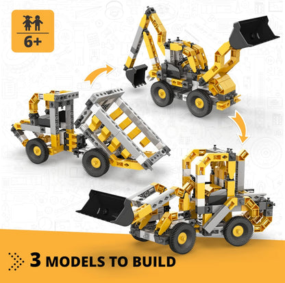 Engino Creative Builder Wheeled Loader Machinery Set