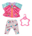 BABY Born Casual Outfit Pink 833605 - High-quality Clothing for 43cm Dolls For Toddlers - Includes Jacket, Trousers & Clothing Hanger - Suitable from 3 Years