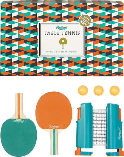 Ridley's | Table Tennis Set | With Extending Net | Great Gift Idea