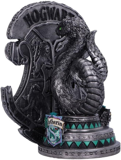 Nemesis Now Officially Licensed Harry Potter Slytherin Bookend 20cm, Resin, Silver