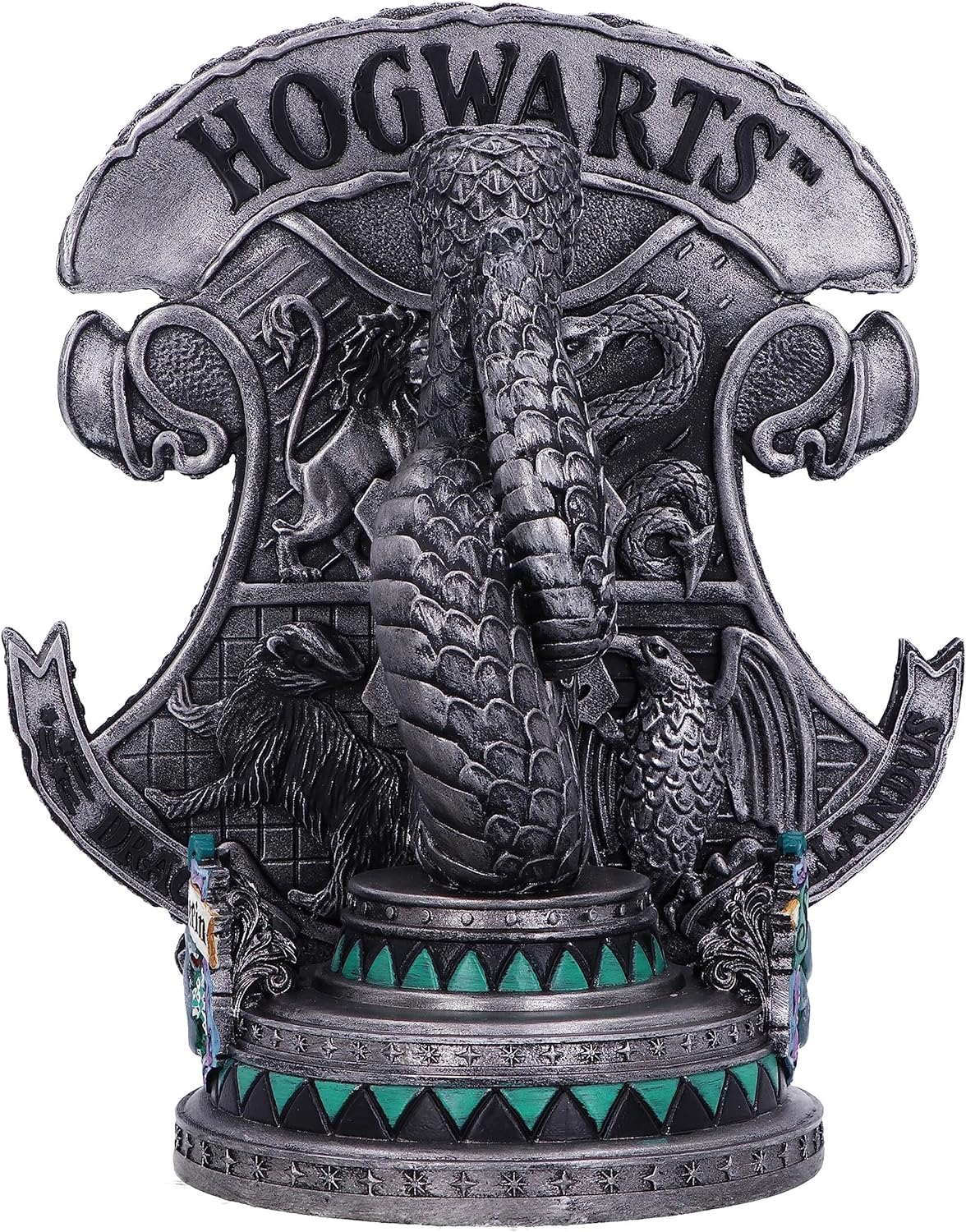 Nemesis Now Officially Licensed Harry Potter Slytherin Bookend 20cm, Resin, Silver