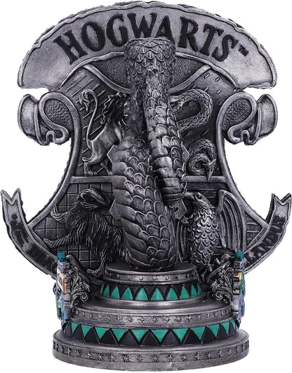 Nemesis Now Officially Licensed Harry Potter Slytherin Bookend 20cm, Resin, Silver