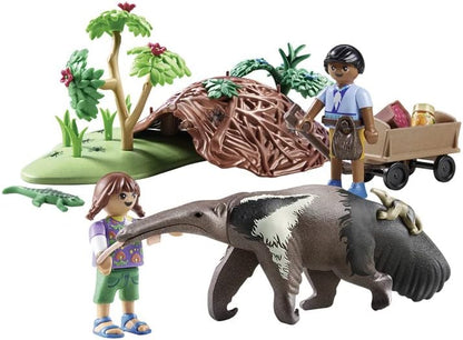 PLAYMOBIL Wiltopia 71012 Ameisenbärpflege mit Spielzeugtieren, Nachhaltiges Spielzeug für Kinder ab 4 Jahren, tbd