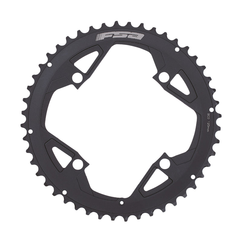 Fsa Gossamer Pro 50D 120 BCD 4BRAZ.2X ALU, Sport, Black (Black), One Size