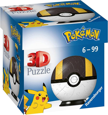 Ravensburger Pokemon Ultra Ball - 3D Jigsaw Puzzle Ball for Kids Age 6 Years Up - 54 Pieces - No Glue Required - Pokeball, White