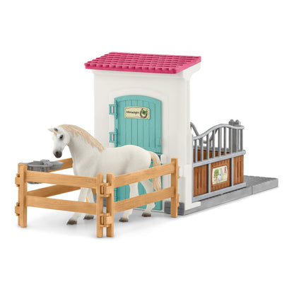 SCHLEICH Horse Club Horse Stall Extension Toy Playset, Multi-colour (42569)