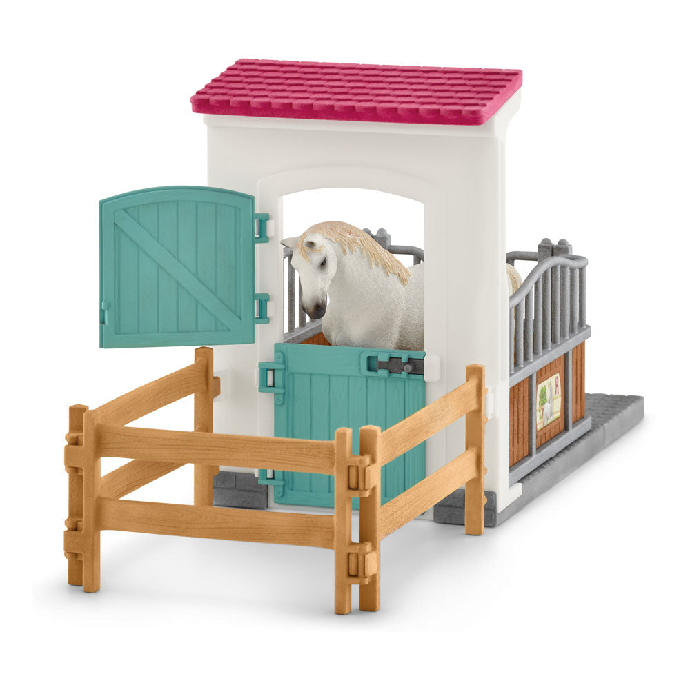 SCHLEICH Horse Club Horse Stall Extension Toy Playset, Multi-colour (42569)