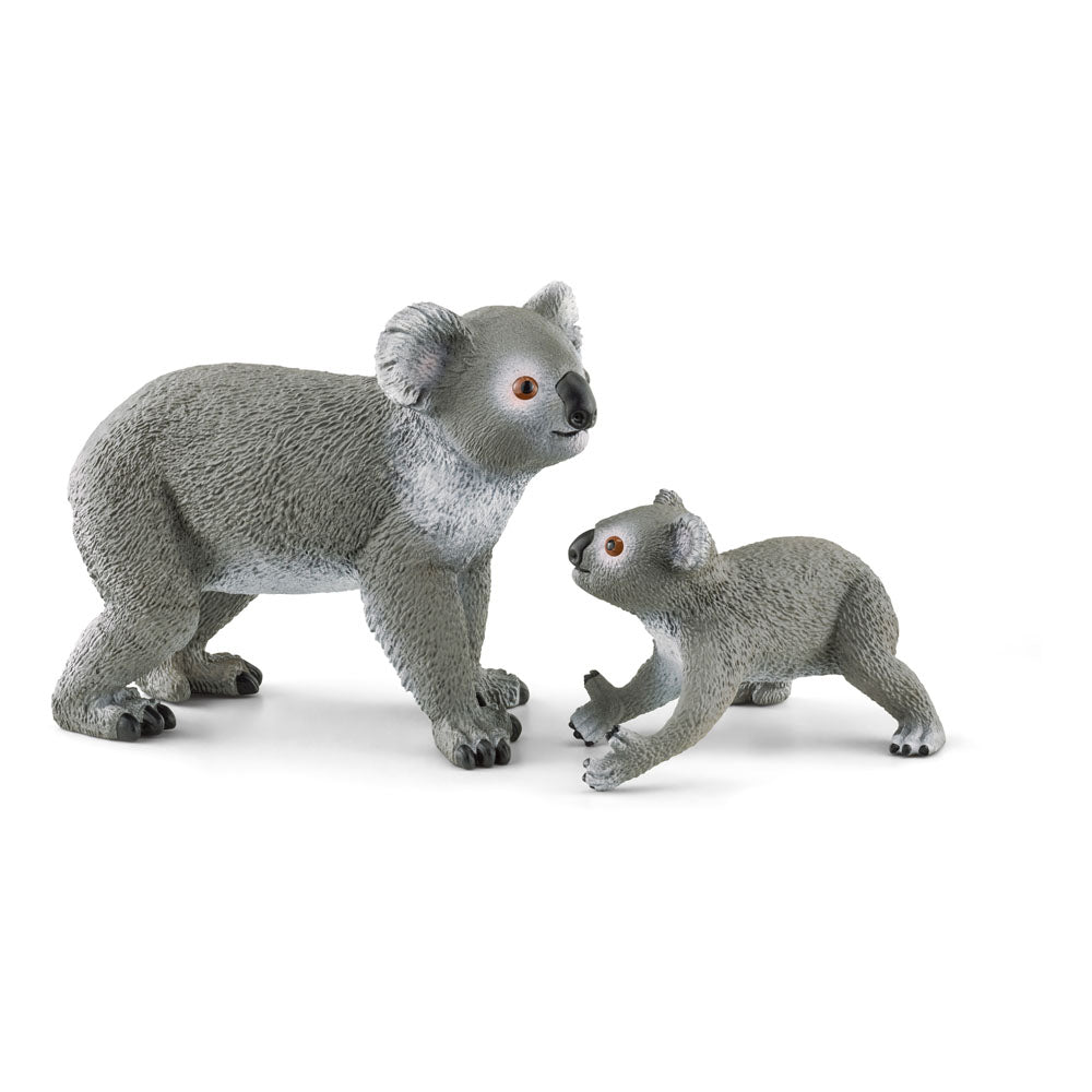 Schleich Wild Life Koala Mother And Baby Toy Figure Set, 3 To 8 Years, Grey (42566)