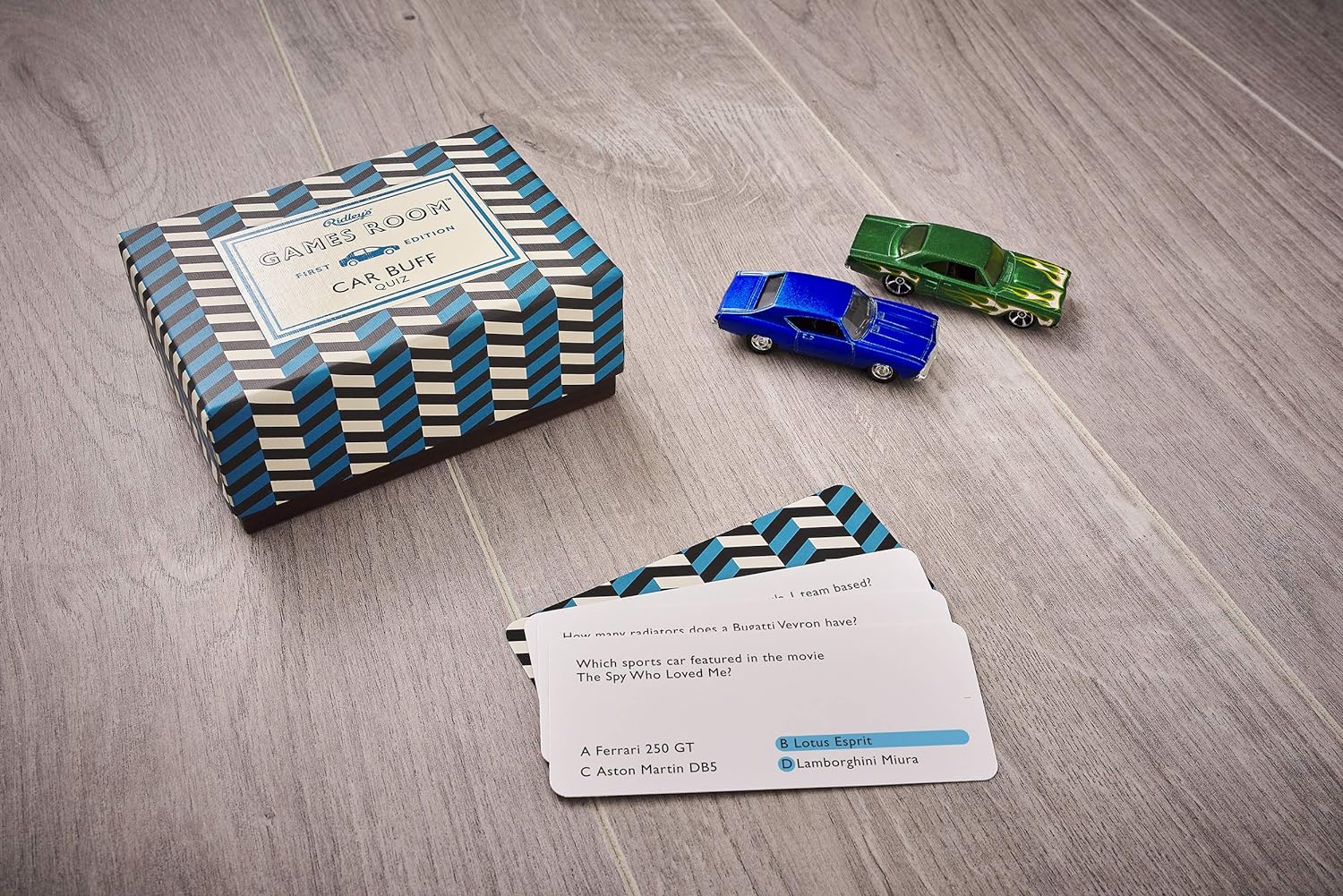 Ridley’s Car Buff Trivia Card Game – Car Quiz Game for Kids and Adults – 2+ Players – Includes 140 Unique Questions Cards – Fun Family Game – Makes a Great Gift