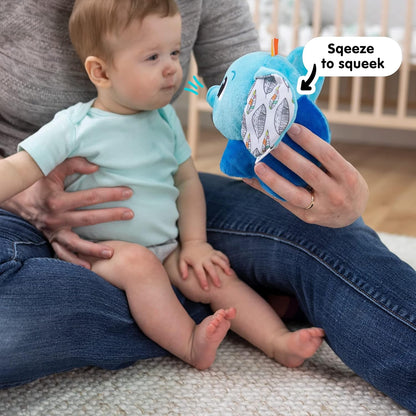 Lamaze Puffaboo Elephant, Newborn Baby Toy, Sensory Toy for Babies with Colours, Babyshower Gift for New Parents, Development Toy for Boys and Girls Aged 3 Months +