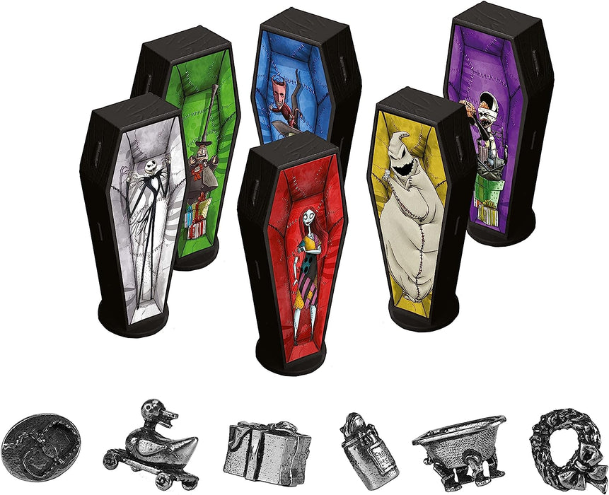 Winning Moves Nightmare Before Christmas Cluedo Board Game, Join Jack, Sally, Dr Finkelstein, Oogie Boogie, Shock and Barrel to figure out who kidnapped Sandy Claws, great gift for ages 8 plus