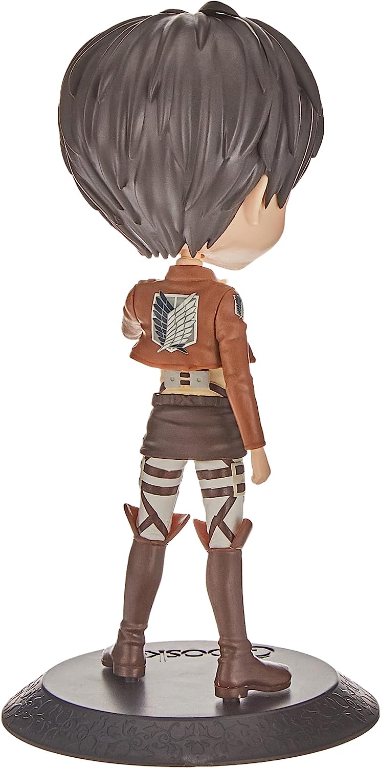 Banpresto Attack On Titan - Qposket - Eren Yeager A - Figurine 14 cm, Black, One Size