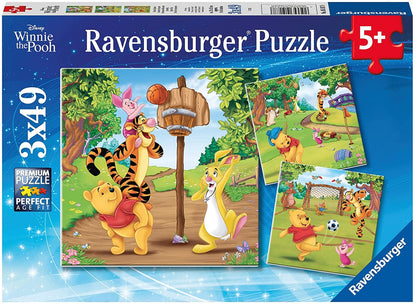 Ravensburger Winnie The Pooh-3 x 49 Piece Jigsaw Puzzles for Kids Age 5 Years Up