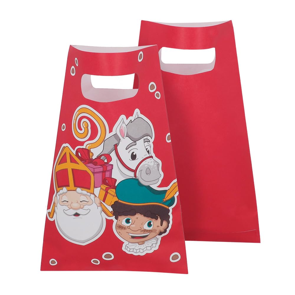 Boland - 10 Stück Papier Partytüten Nikolaus (23 x 15 cm