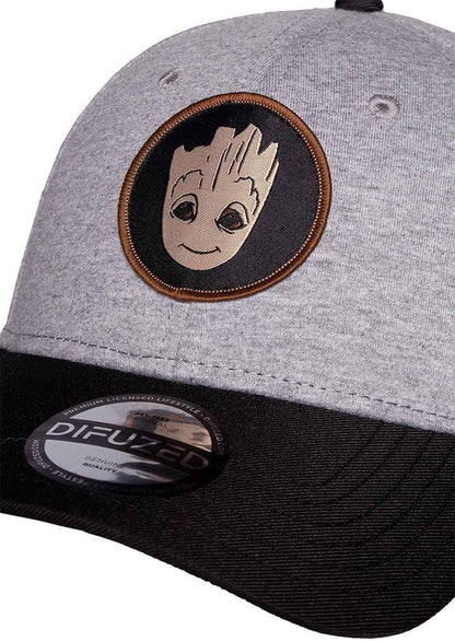 Marvel Groot-Adjustable Cap Baseball, Gray, one Size