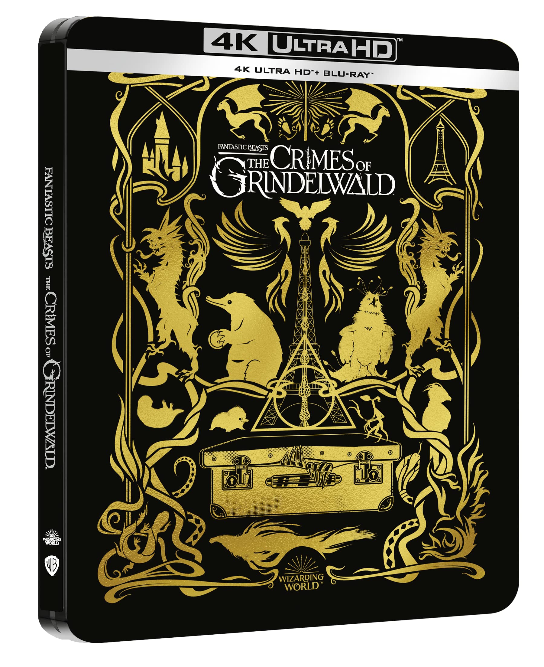 ANIMALI FANTASTICI E I CRIMINI DI GRINDELWALD Steelbook (4K Ultra HD + Blu-Ray